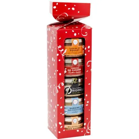 Coffret cadeau "Crackers Terre & Mer" - Idées gourmandes à offrir
