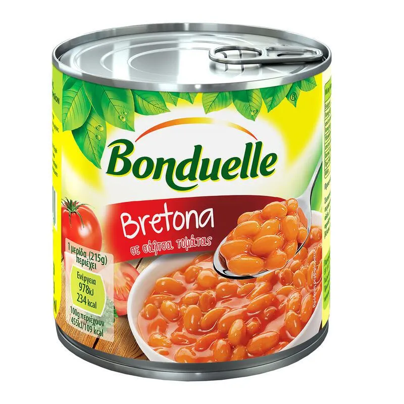 BONDUELLE Λευκά Φασόλια σε Ντομάτα 430gr