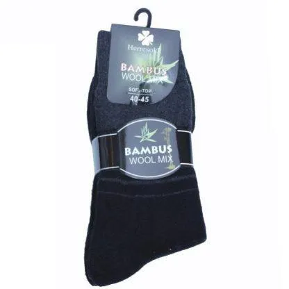 Kløver Sokk med frotté i ull/bambus 2 pk.