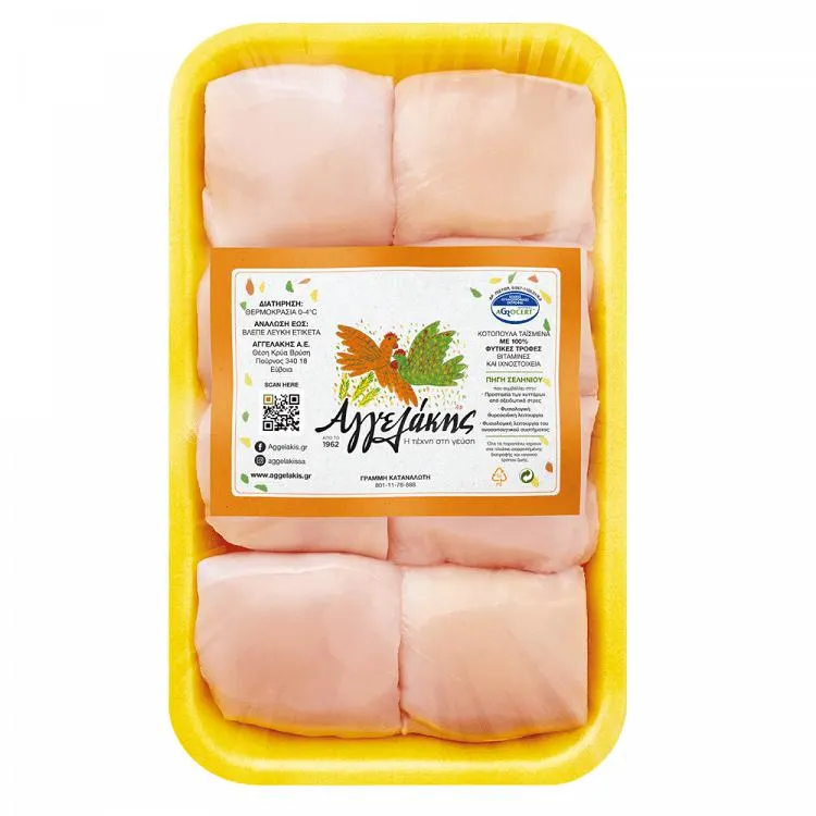 Αγγελάκης Φιλέτο Μπούτι Κοτόπουλο Νωπό Τυποποιημένο 600gr