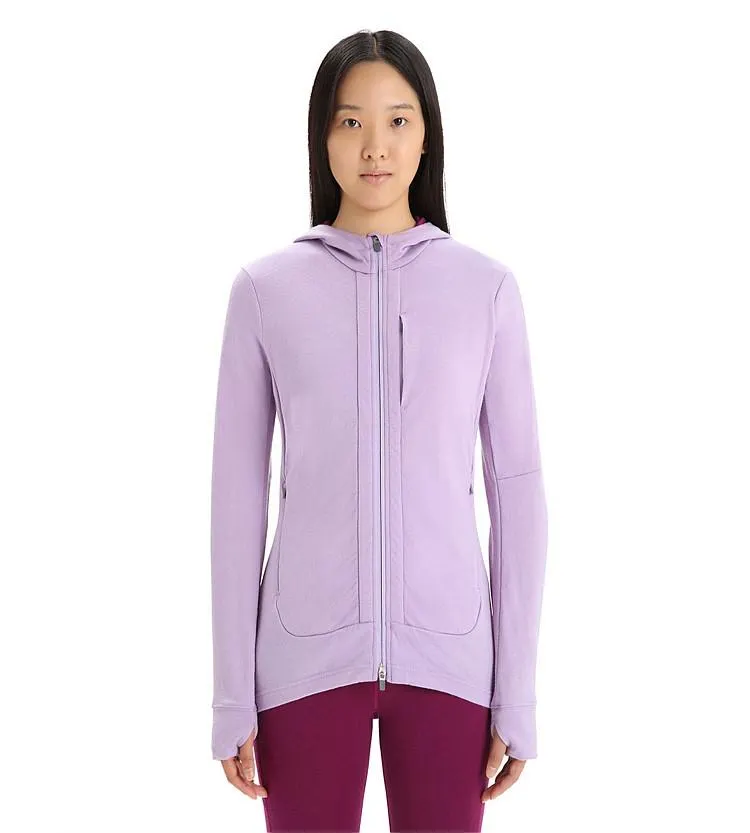 Icebreaker Womens Quantum III Long Sleeve Zip Hoodie
