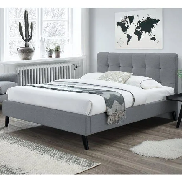 Κρεβάτι Διπλό Bella Pro Grey 217 x 169 x 103