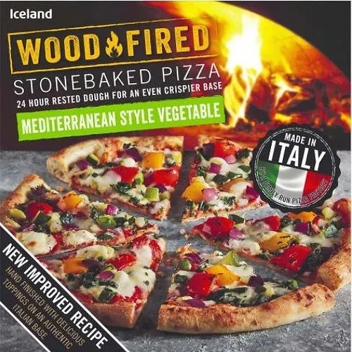 Iceland Mediterranean Style Vegetable Woodfired Pizza 401g