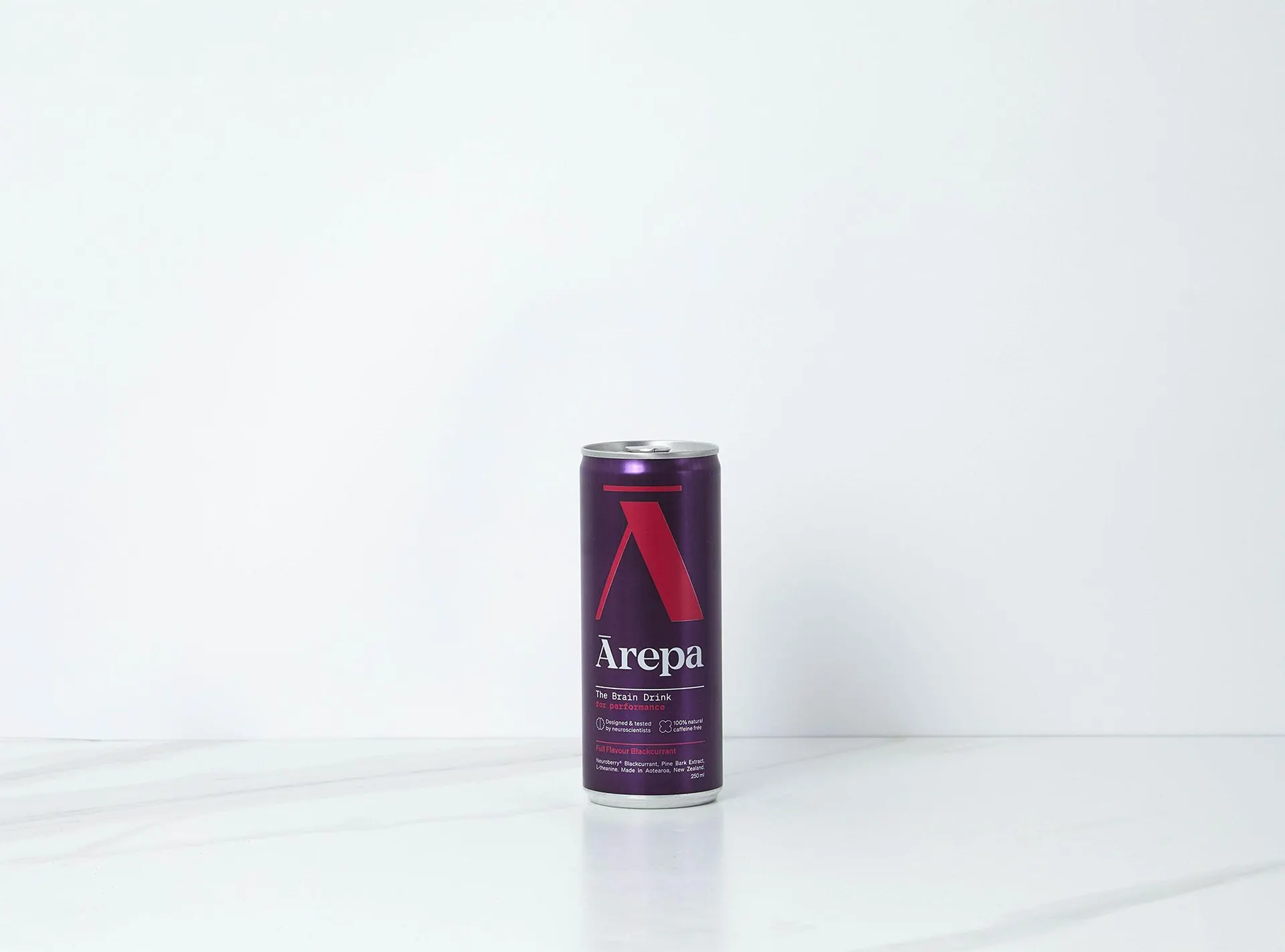 Arepa the Brain Drink Full Flavour Blackcurrant 250ml Can