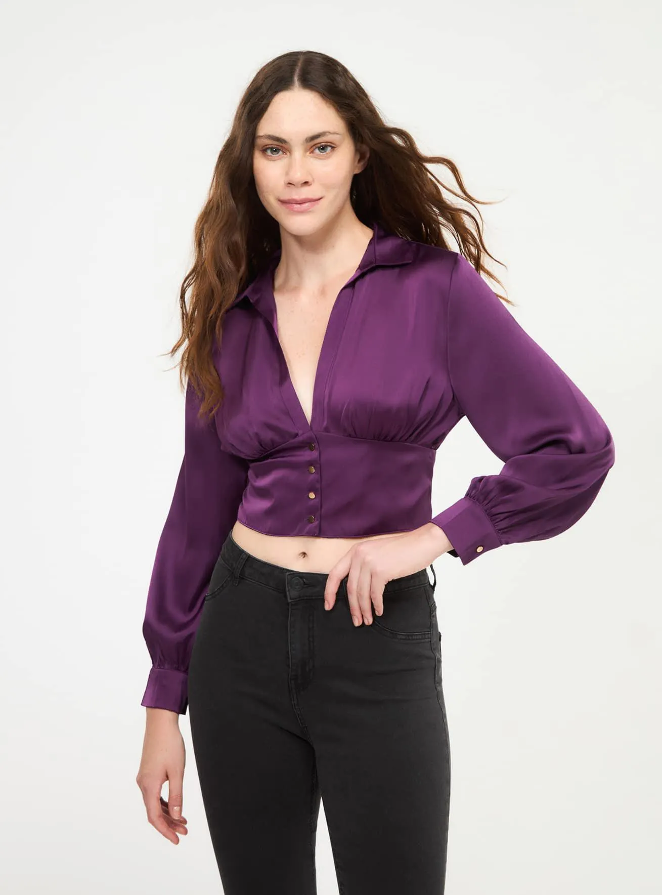 Blusa con corsetto Viola