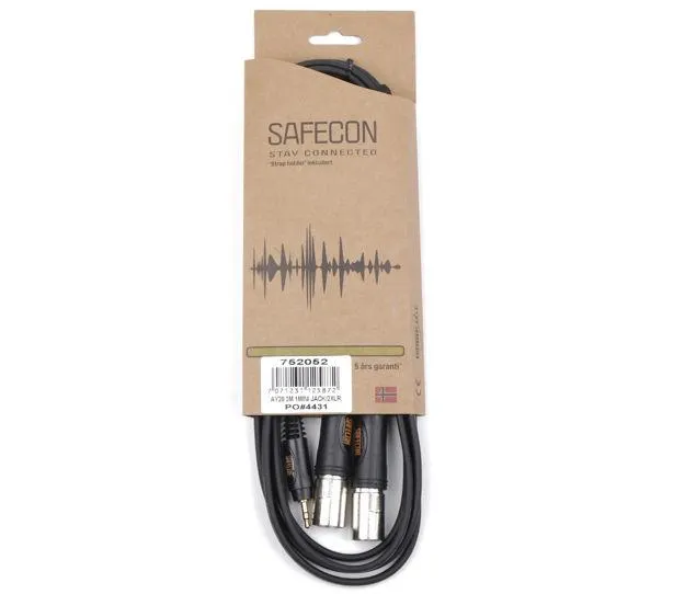SAFECON AY20 3m minijack/2 XLR hann