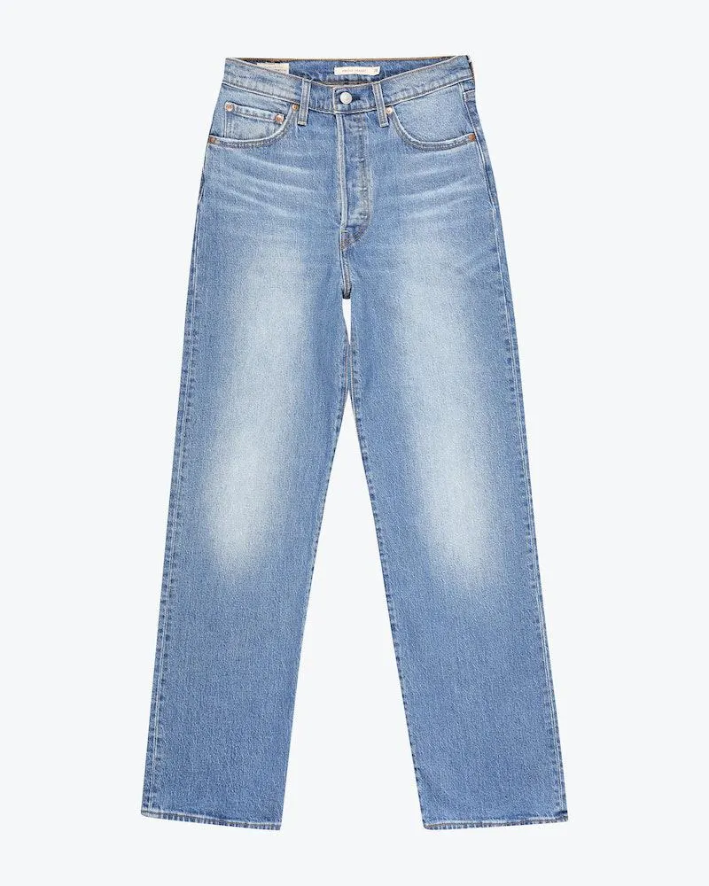 Ribcage Full Length Mørk Blå Jeans