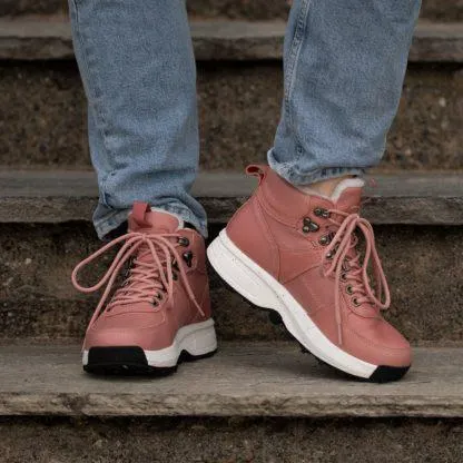 GaitLine Silver Mid Trek TRX – Pink/White Vintersko, Dame