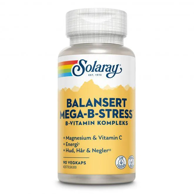 Solaray Mega-B-Stress 90 kapsler