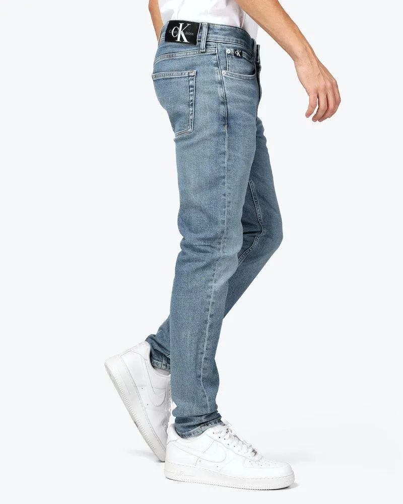 Slim Tapered Medium Blå Jeans
