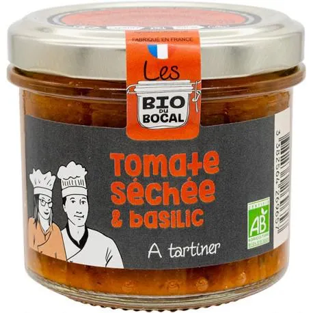 Tomate séchées et basilic à tartiner