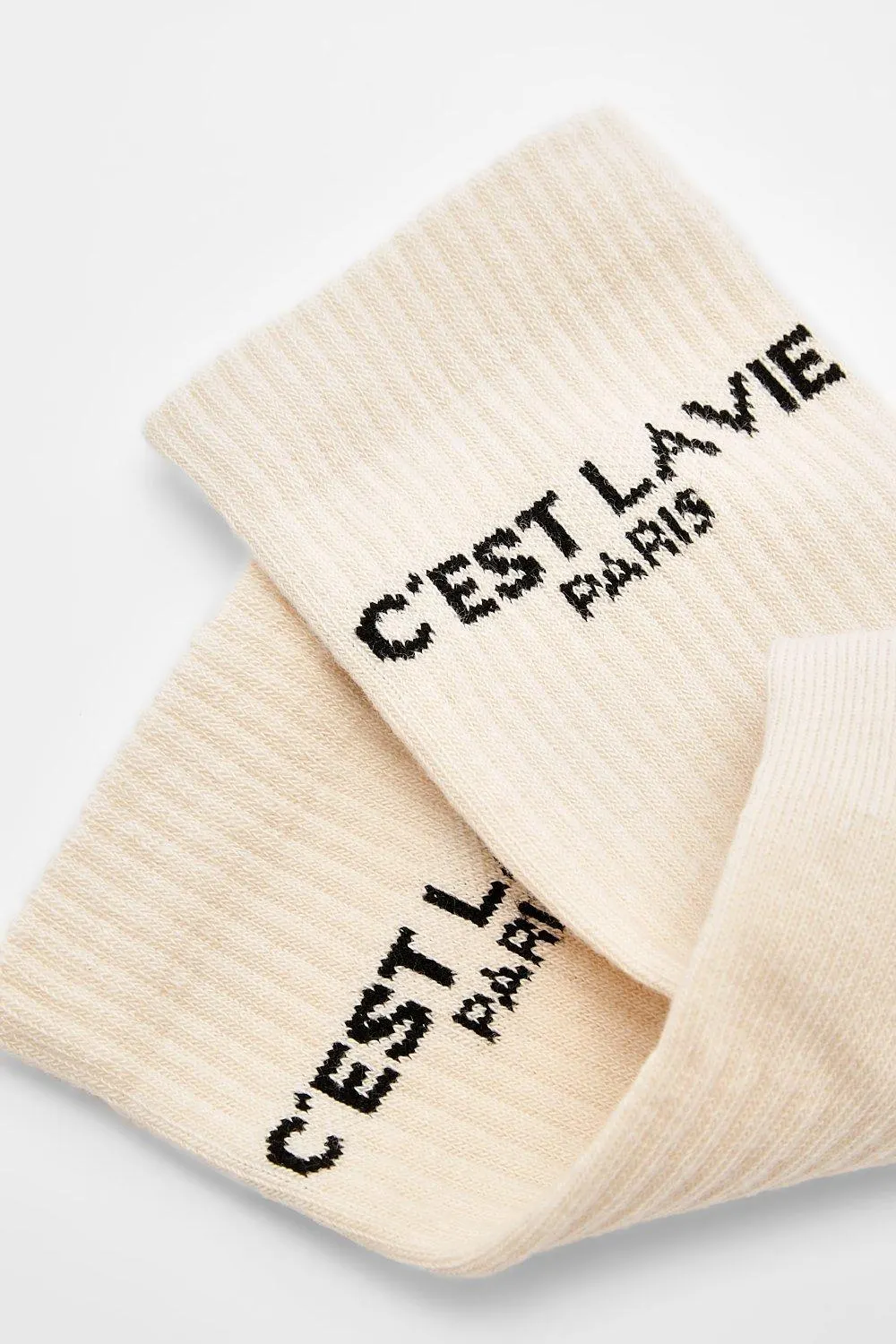 Tonal Slogan Sports Sock