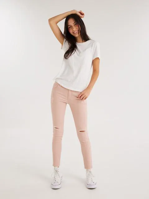 Just Jeans Girls Eliza Mid Rise Skinny Ankle Jean