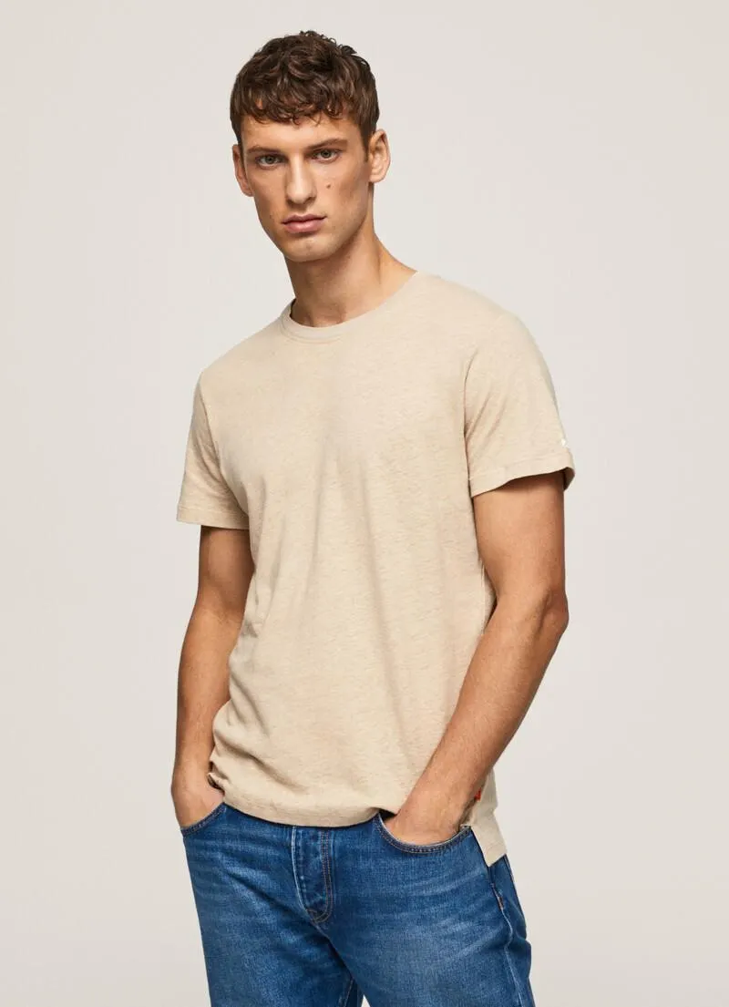 CAMISETA CON LINO LISA