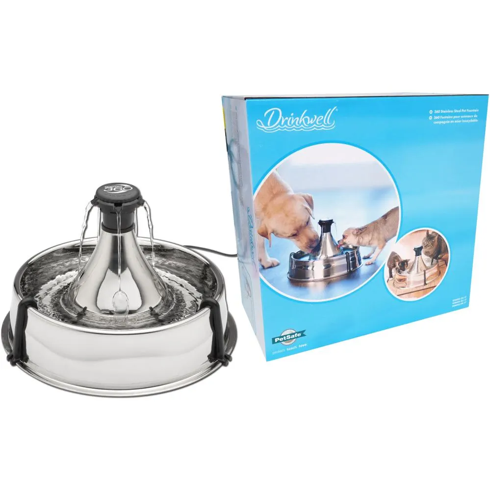 Drinkwell 360 Stainless Steel Pet Fountain 4L