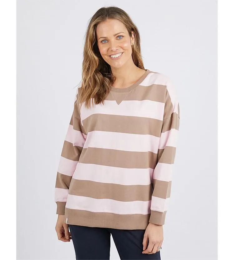 Elm Billie Block Stripe Crew