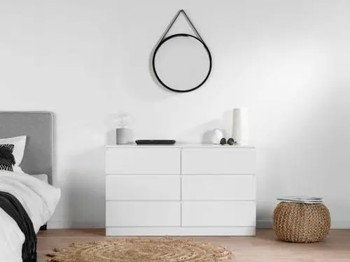 Jolt Six Drawer - Wide - White