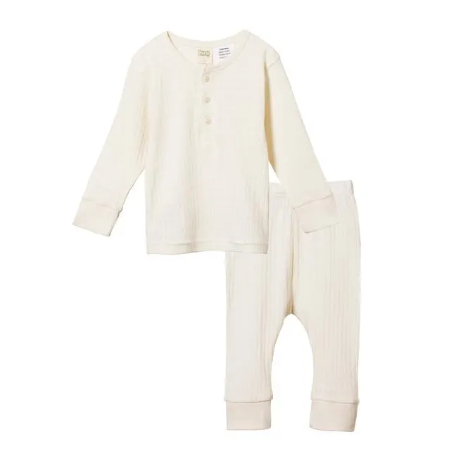 Pointelle Long Sleeve Pyjama Set