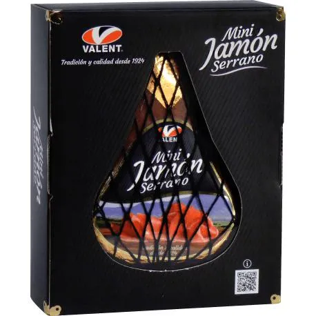 Mini jambon Serrano dans un coffret cadeau avec planche et couteau