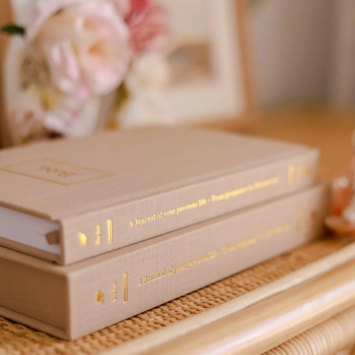 Baby Journal - Bebe Book With Keepsake Box And Pen - Mocha