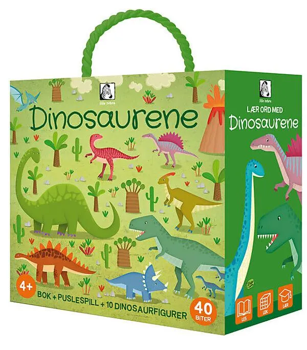 Bok og puslespill Dinosaurer