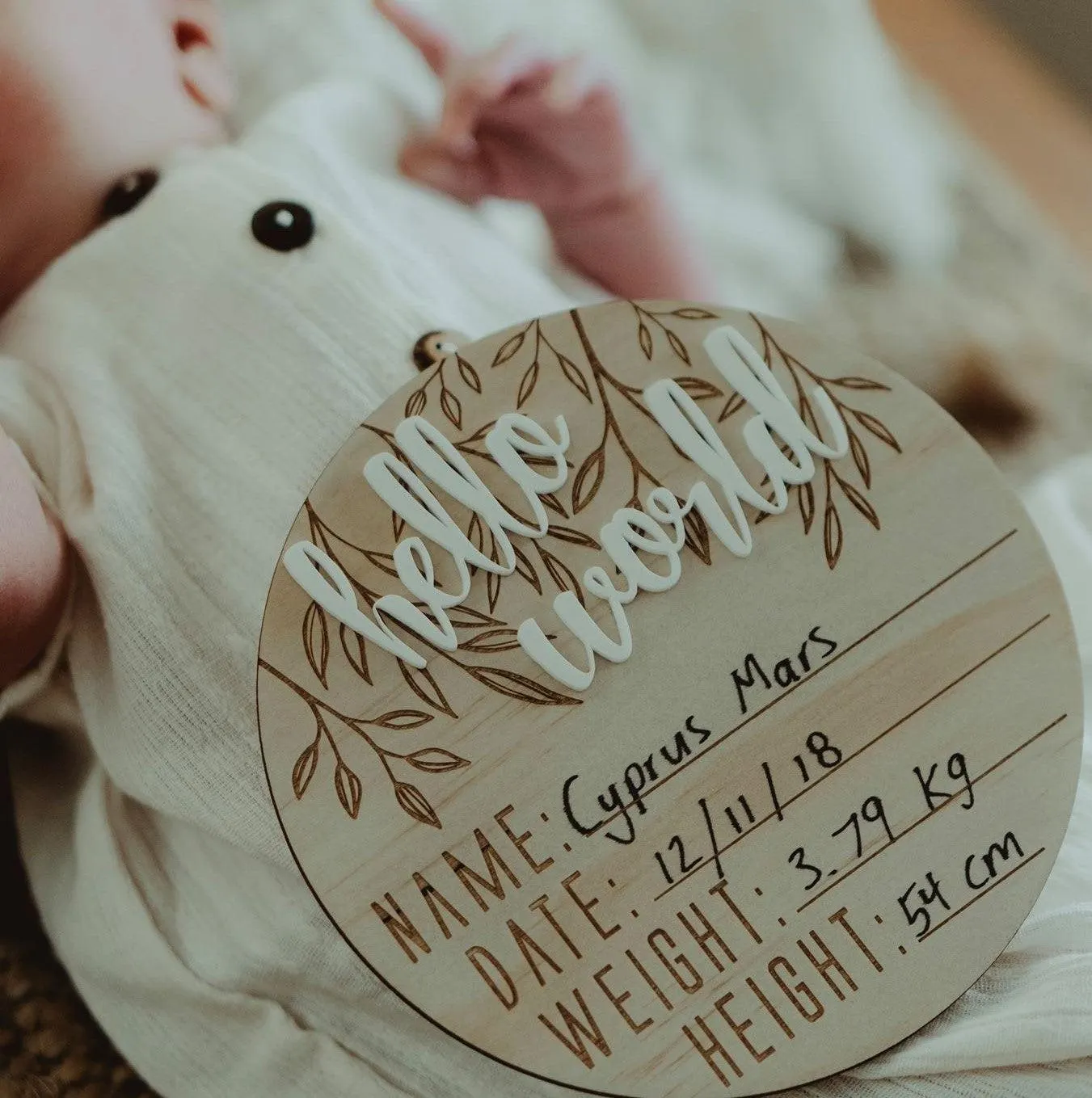 Announcement Plaque - Hello World