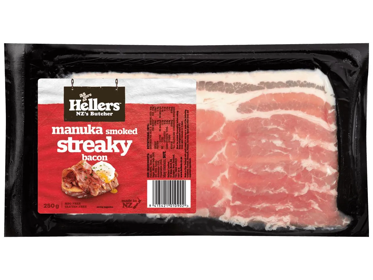 HELLERS 400GRAM STREAKY BACON