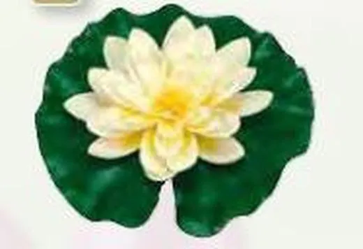 Nenufar decorativo Blanco