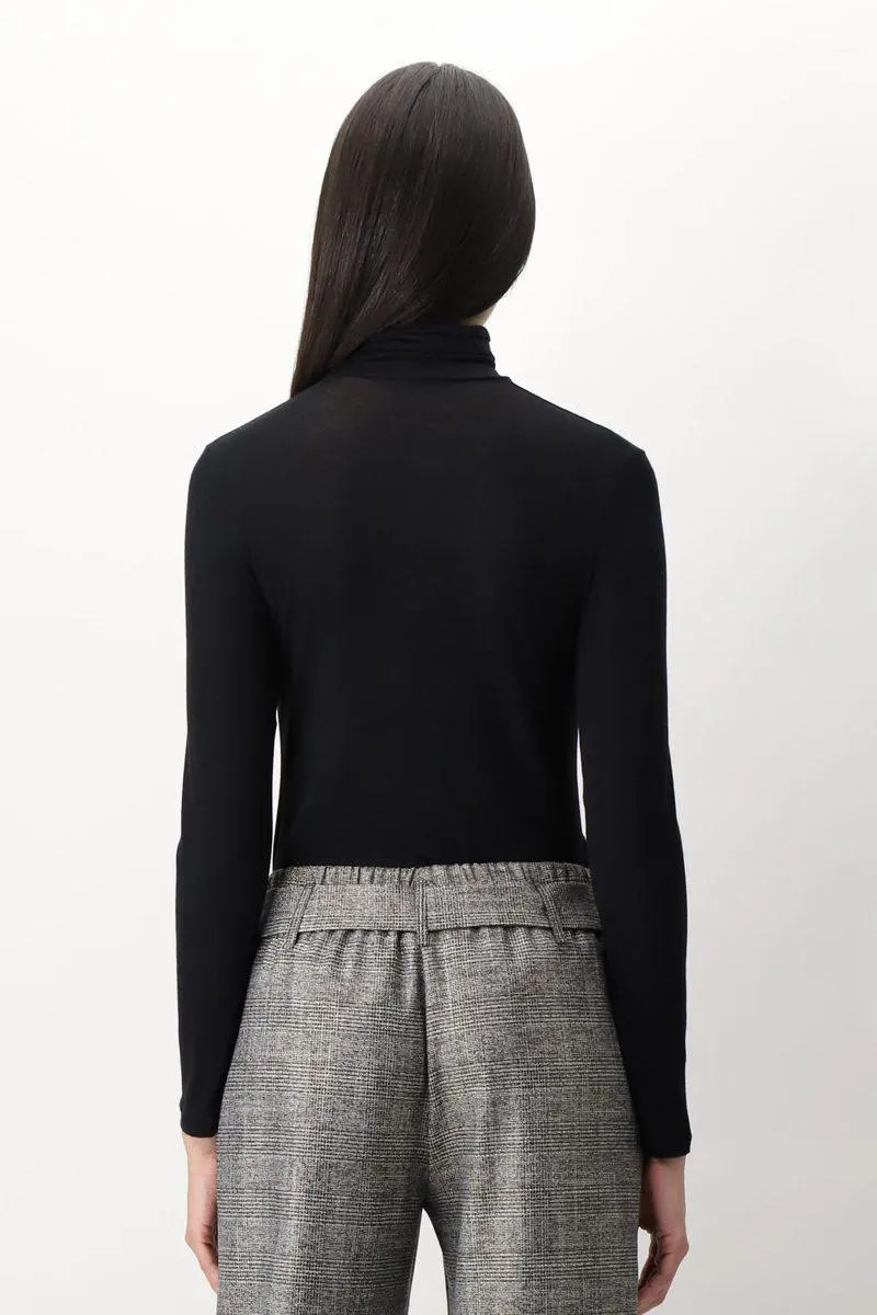 Perfect Line Cashmere Turtleneck Black