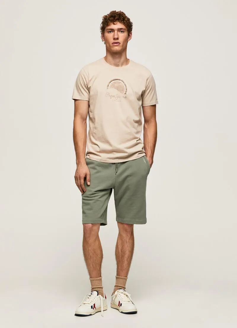 CAMISETA LOGO EFECTO DESGASTADO