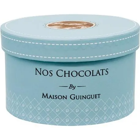 Coffret rond de chocolats assortis