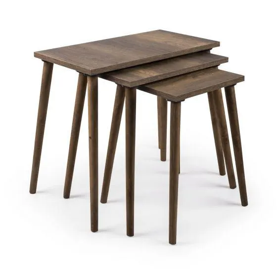 Σετ 3 Τραπεζάκια ξύλινα natural 45 εκ. / 48 εκ. / 51 εκ.