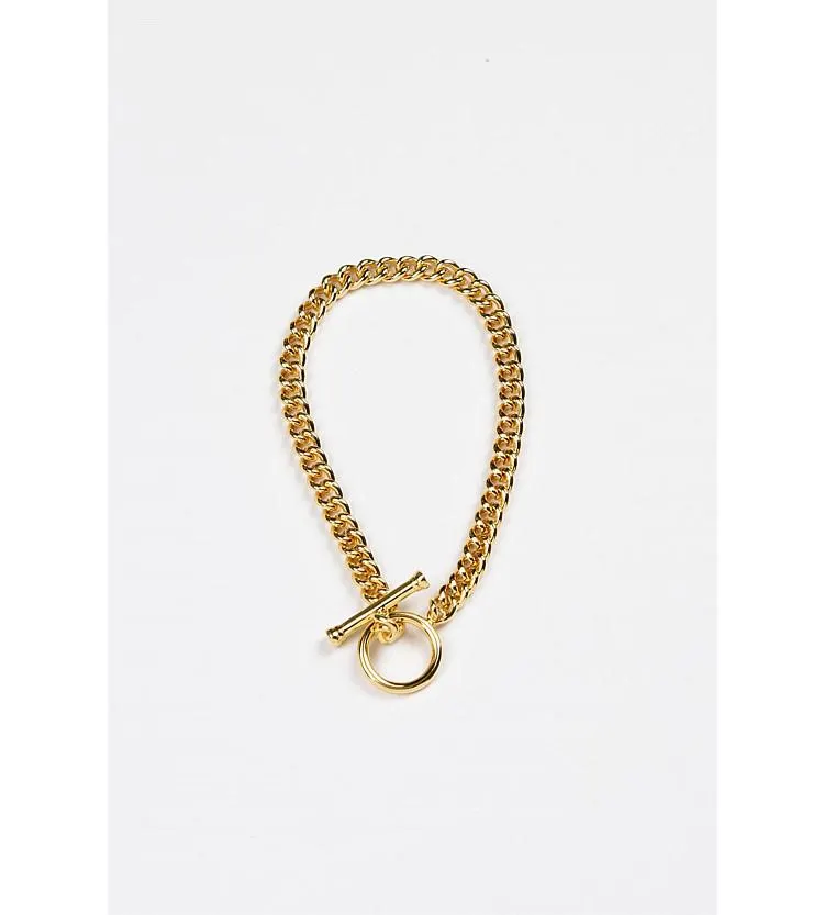 Stella + Gemma Gold Chain Fob Bracelet