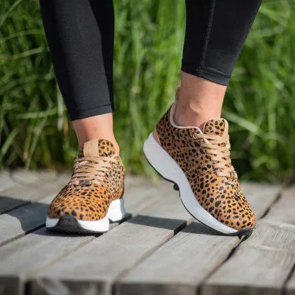 GaitLine Track Leather – Safari/White Fritidssko, Dame