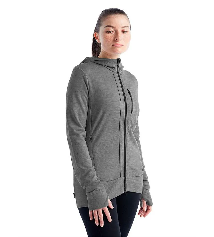 Icebreaker Womens Quantum III Long Sleeve Zip Hoodie
