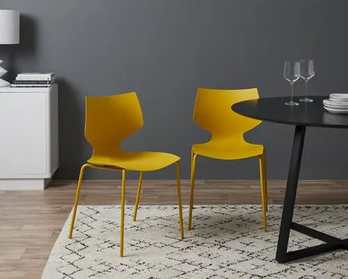 Pia Dining Chair - Set of 2 - Marigold