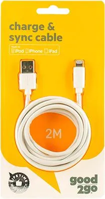 Charge and Sync 2m Lightning Cable