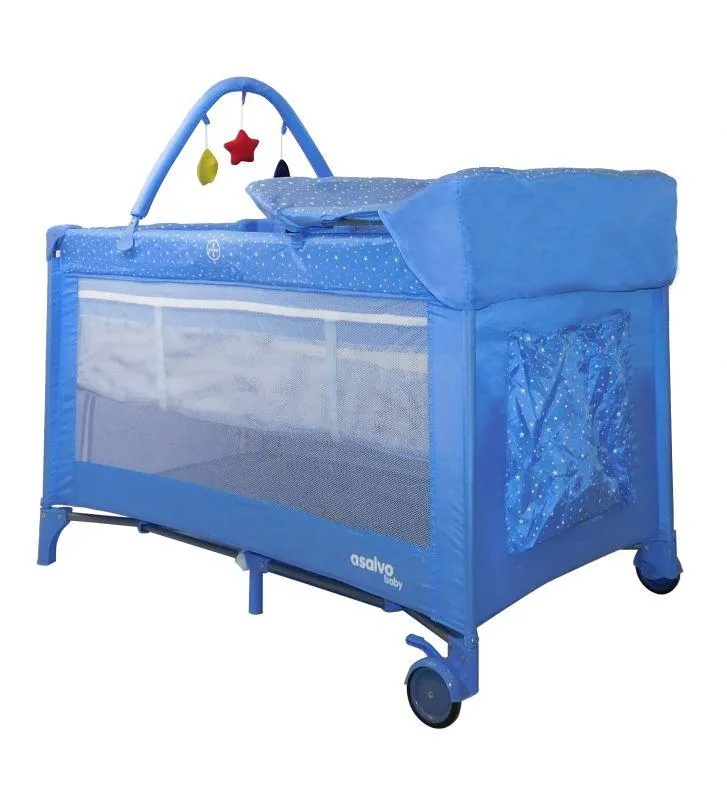 Cuna de Viaje Completa Estrellas Celeste