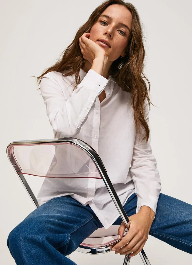 CAMISA ALGODÓN VOILE RAYAS