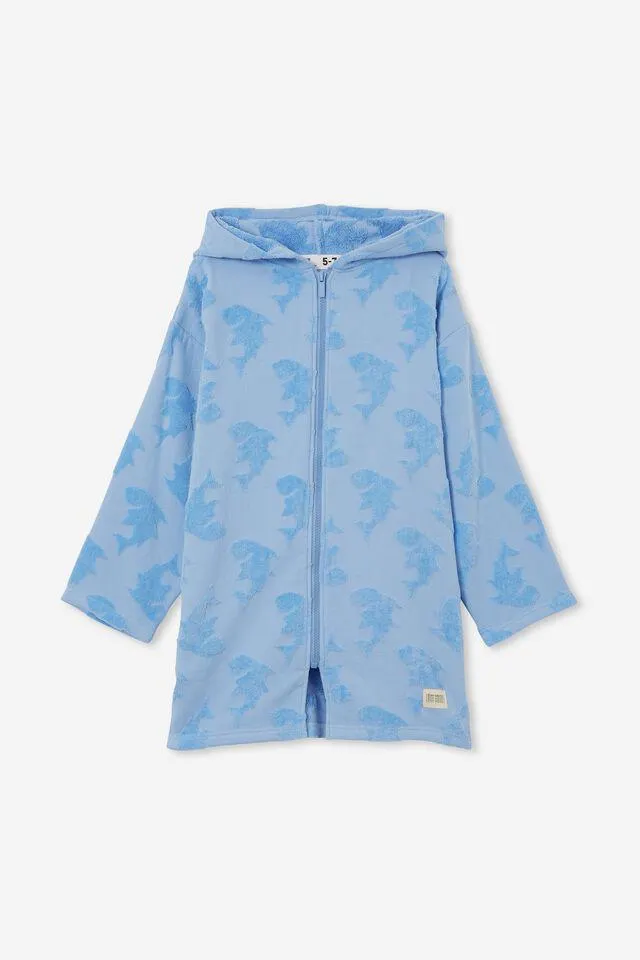 Kids Zip Thru Hooded Towel