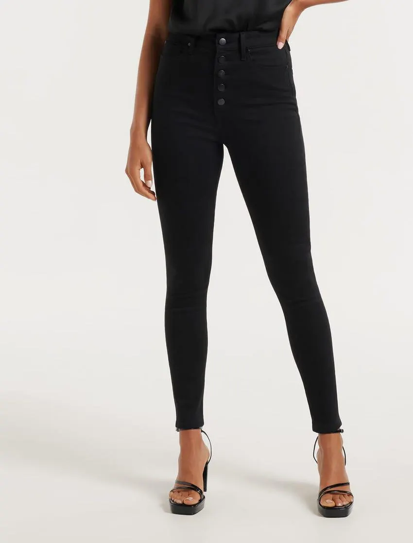 Heidi High-Rise Ankle Grazer Jeans