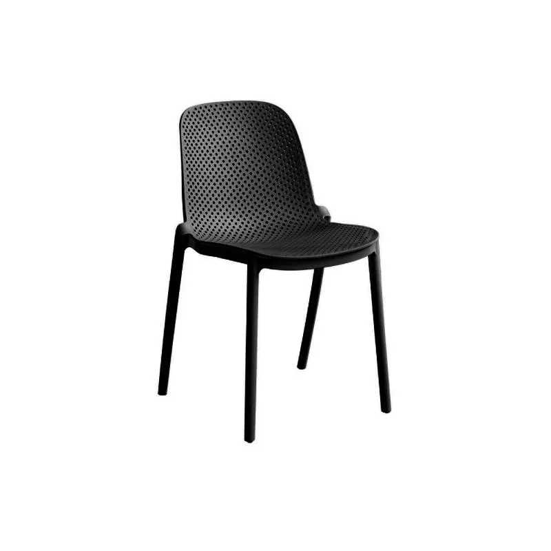 PROFI - Καρέκλα Πλαστική Mesh Μαύρη 43x48x82cm