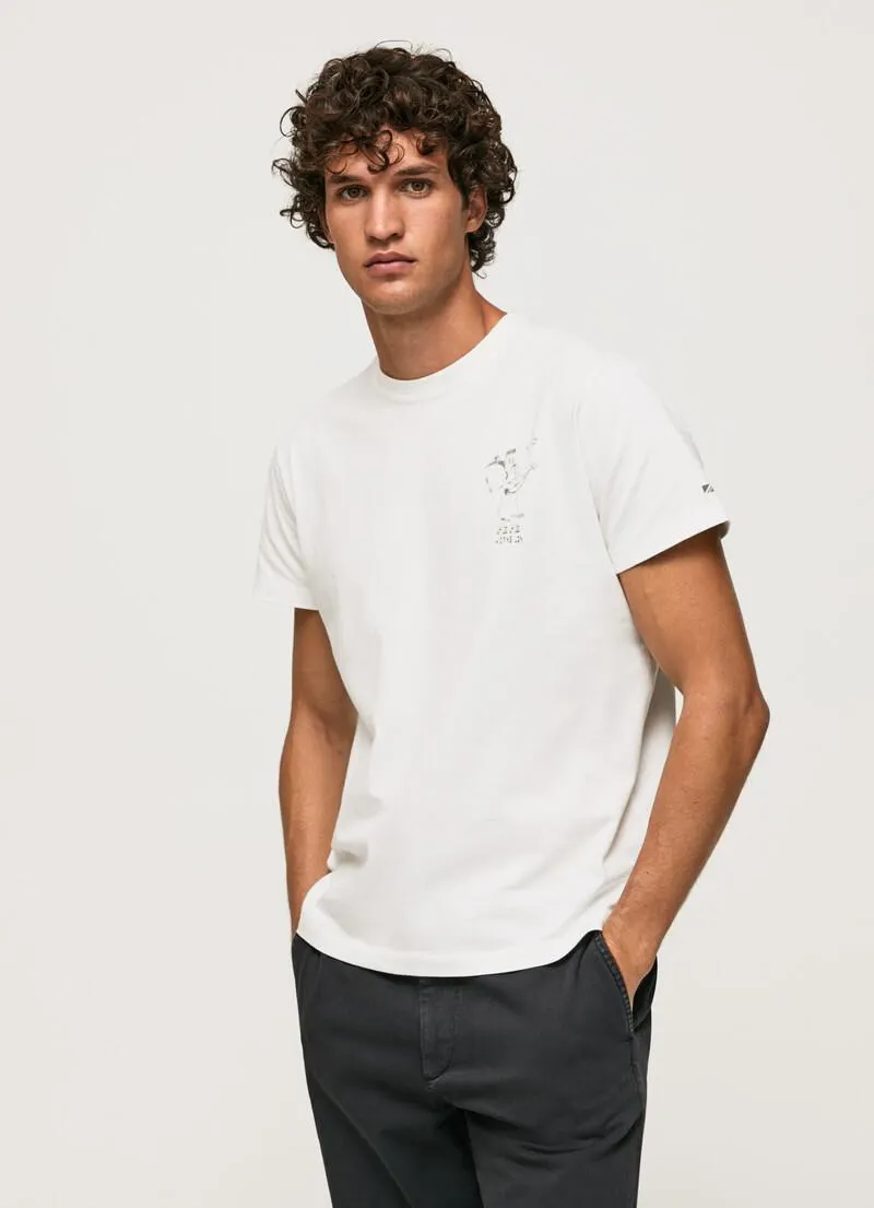 CAMISETA ALGODÓN LAVADO Y TEÑIDO