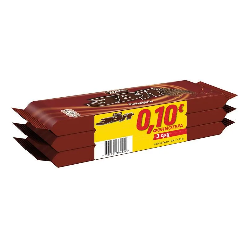 ΠΑΥΛΙΔΗΣ 3Bit Γκοφρέτα 3X31gr -0.10€