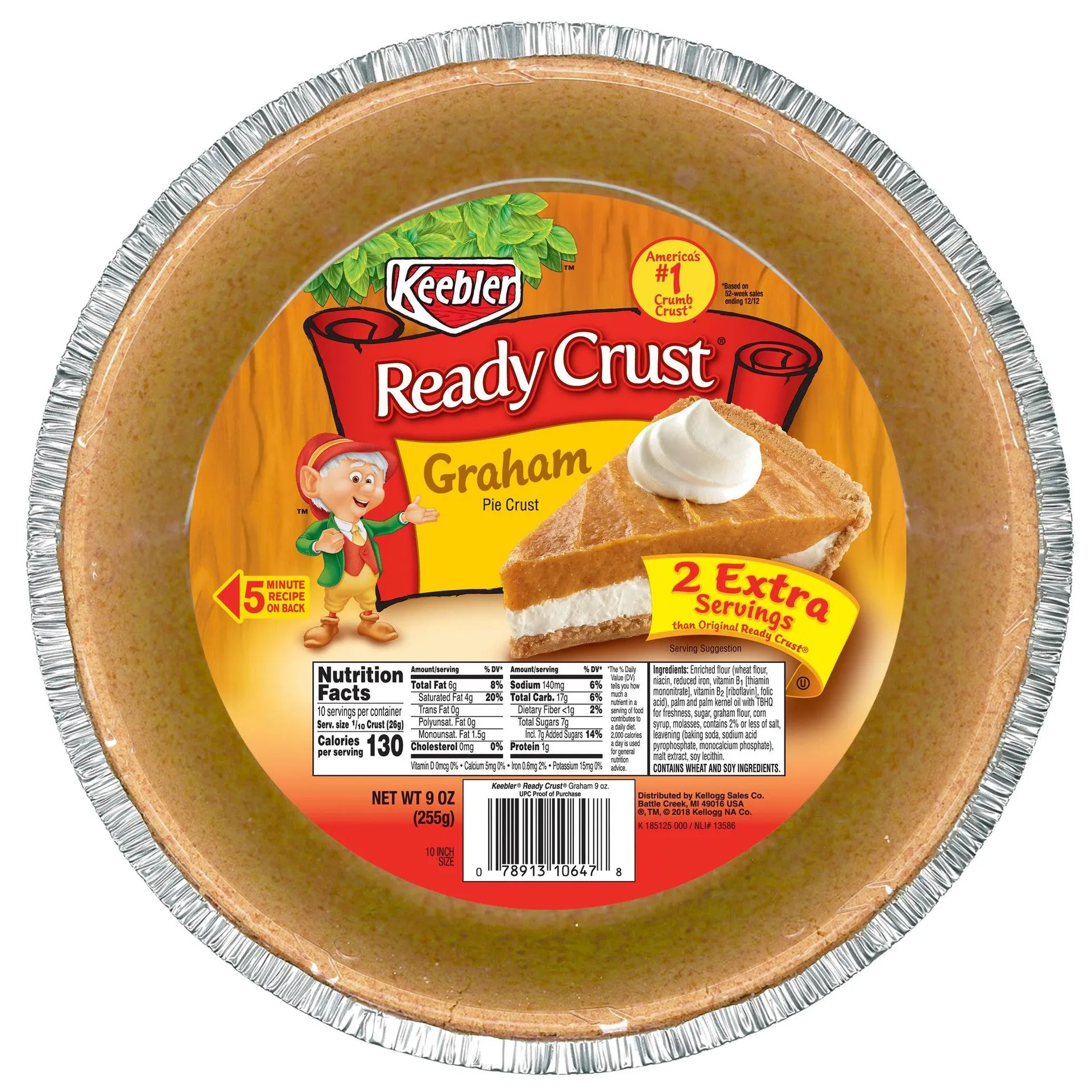 Keebler Pie Crust 10" 9oz