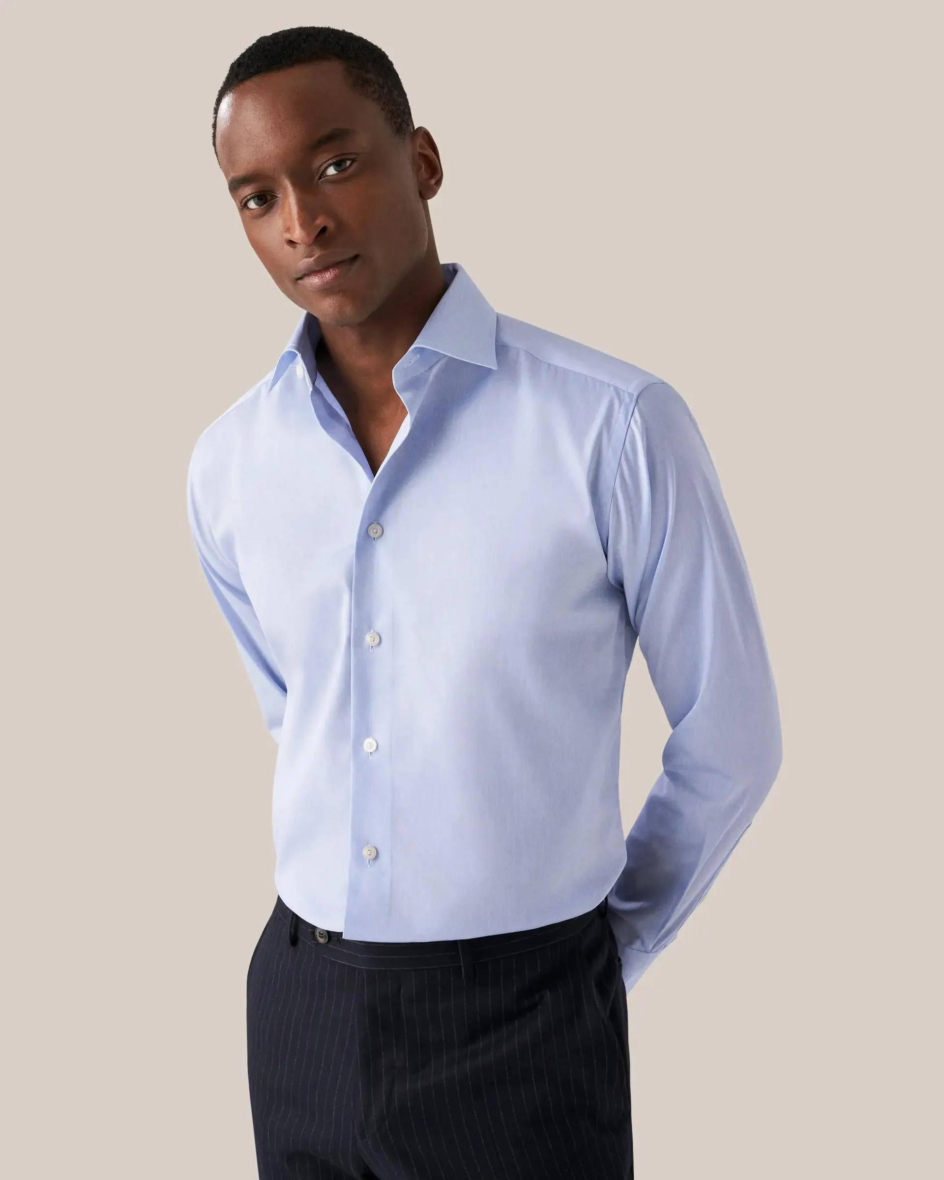 Light Blue Signature Twill Shirt