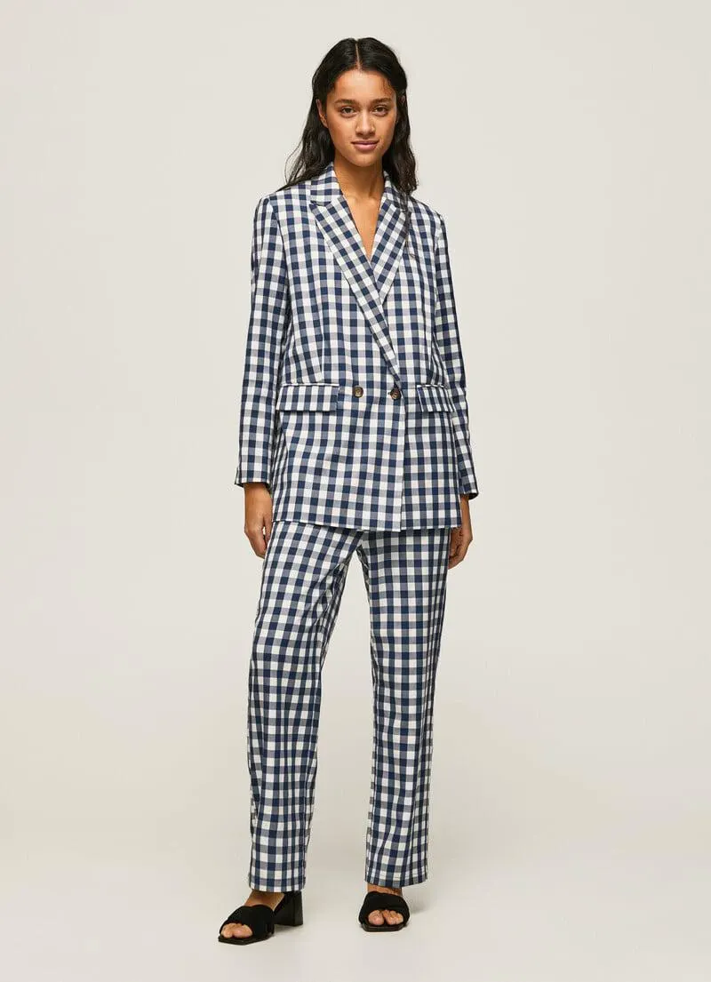 PANTALONES RECTOS CUADROS VICHY