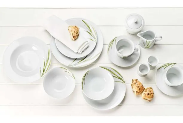 Jídelní servis (12 dílů) Aveda, motiv tráva