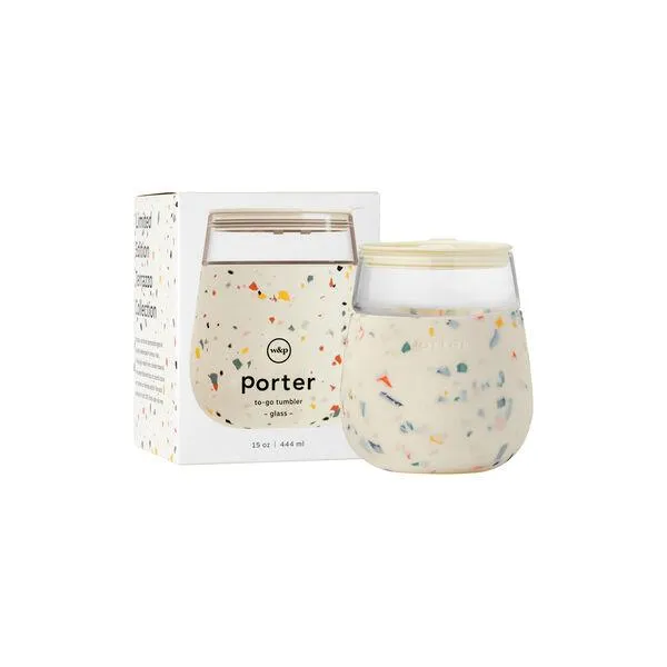 Porter Glass, terrazzo cream