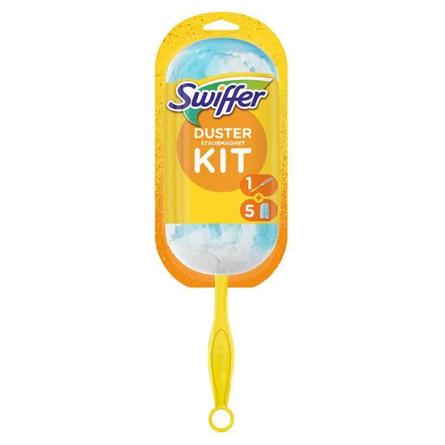 Swiffer Duster Κιτ Με Έτοιμη Λαβή( + 5 Ανταλλακτικά Φτερά)